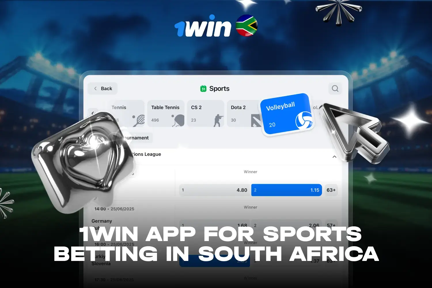 1win App: Bet Anywhere in South Africa with Ease